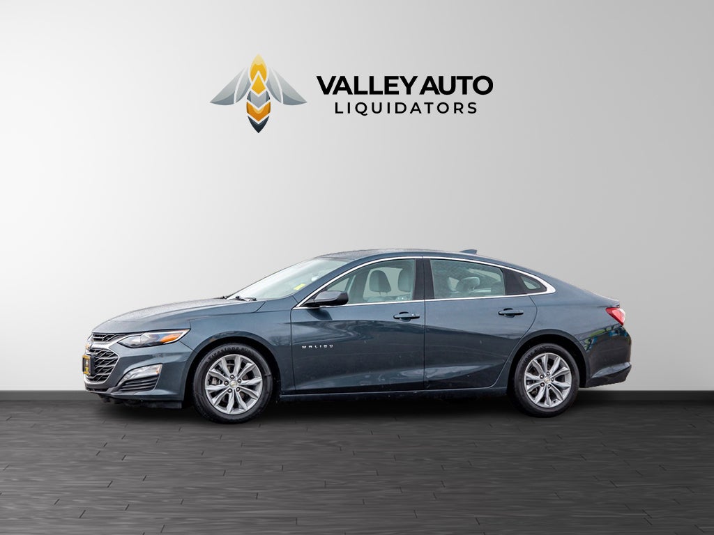 2021 Chevrolet Malibu LT (1LT) in Grey — front three-quarter view