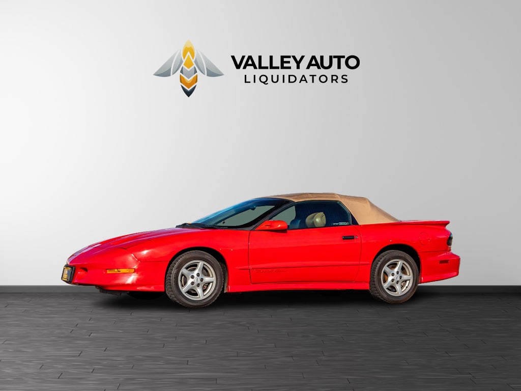 1995 Pontiac Firebird Base in Red — front three-quarter view