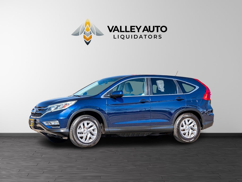2015 Honda CR-V EX in Blue — front three-quarter view