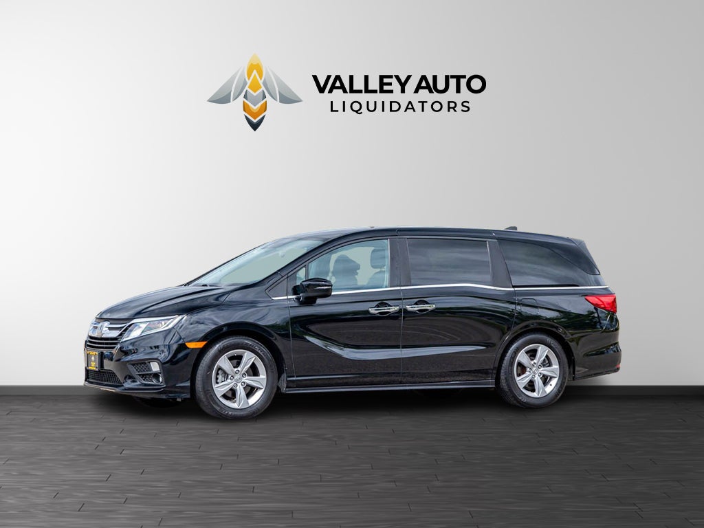 2020 Honda Odyssey EX in Black — front three-quarter view