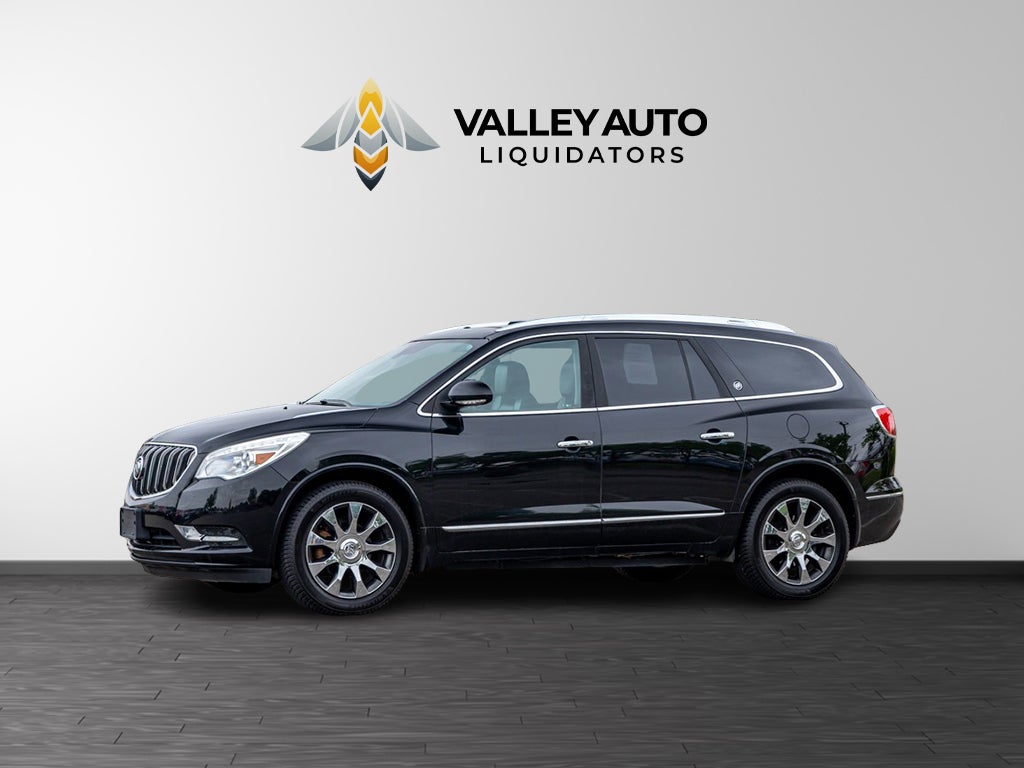 2017 Buick Enclave Premium in Black — front three-quarter view