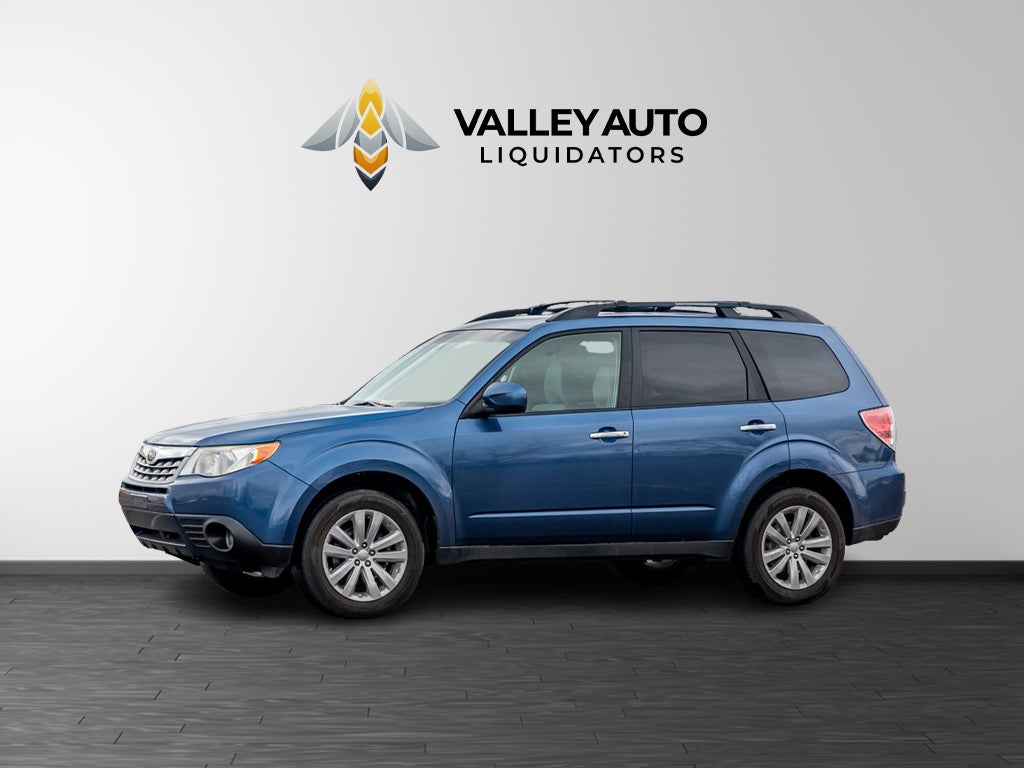 2013 Subaru Forester 2.5X Premium AWP in Blue — front three-quarter view